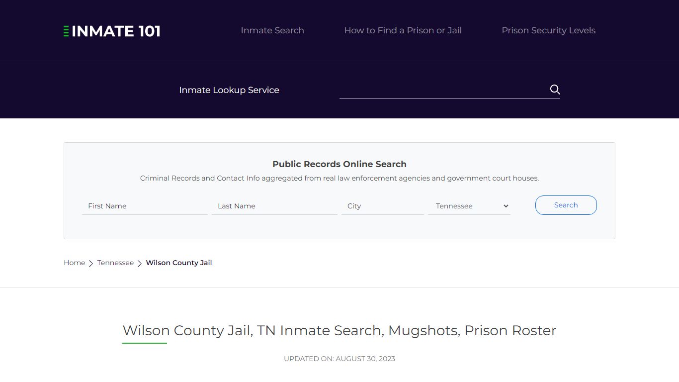 Wilson County Jail, TN Inmate Search, Mugshots, Prison Roster